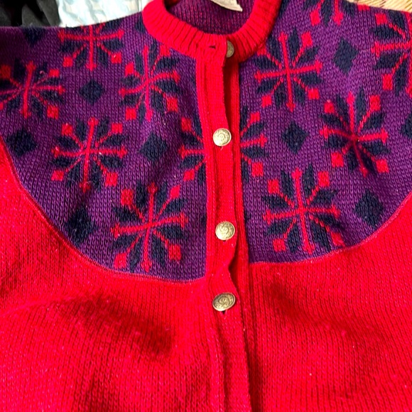 Alafoss Sweaters - Vintage Alafoss of Iceland Vintage Pink Fair Isle Sweater 80’ Knit